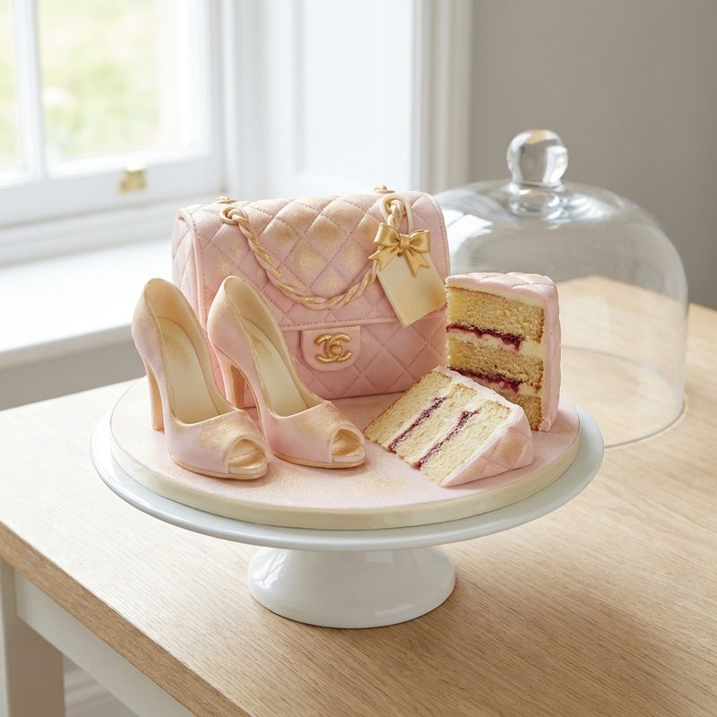Little Handbag and Shoes Birthday Cake