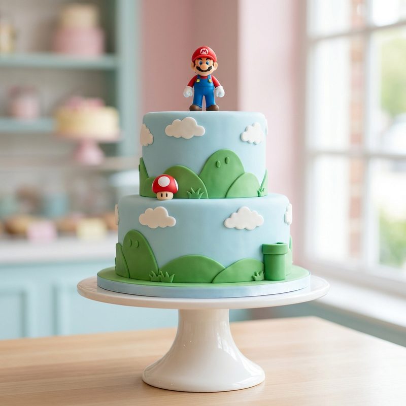 Super Mario Brothers Birthday Cake