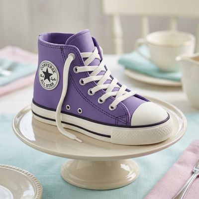 Purple Converse Shoe Birthday Cake